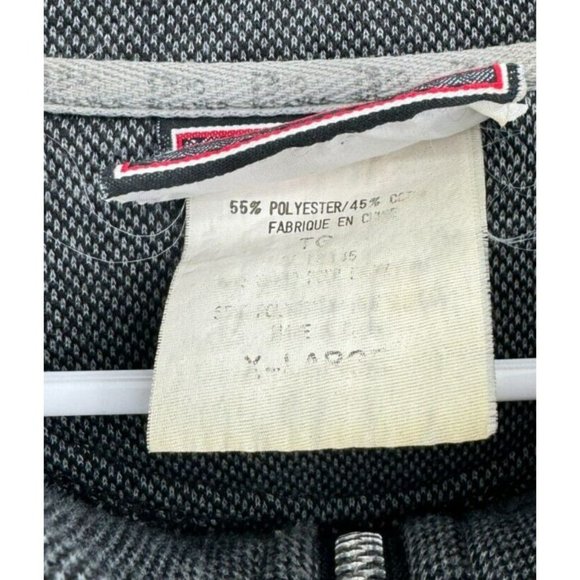 VINTAGE Chicago Bulls Sweater Mens XL Gray 1/4 Zip Pullover 90s NBA - Picture 4 of 6